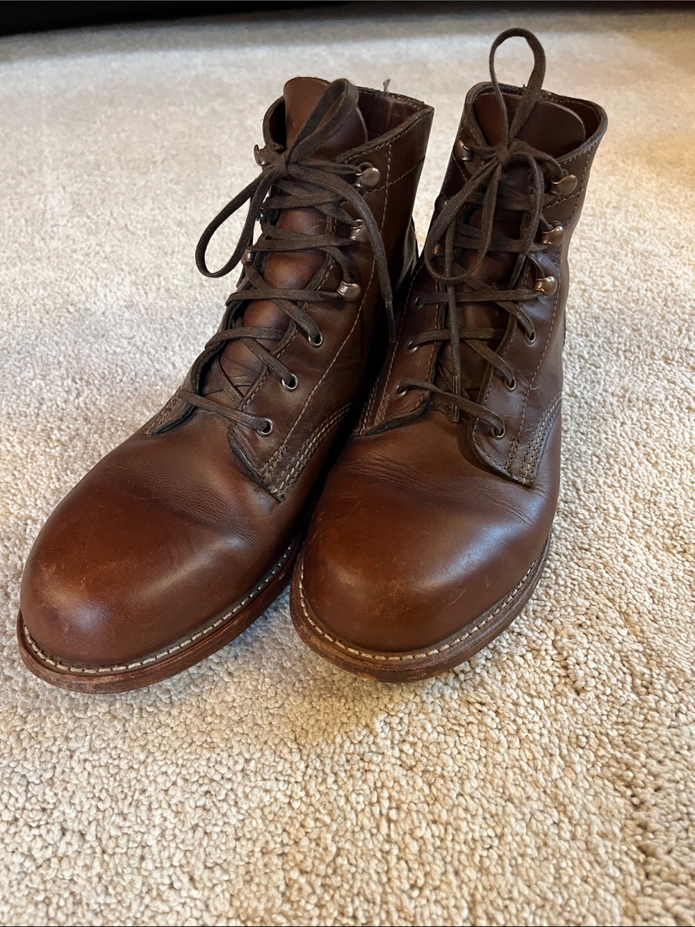 Wolverine 1000 Mile Dark Brown Leather Lace-Up Ankle Boots